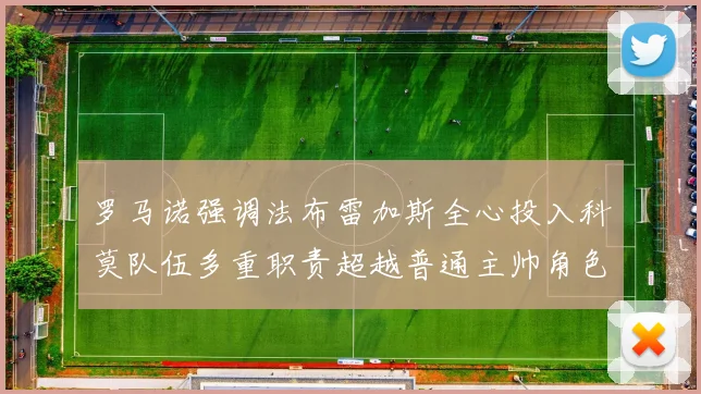 罗马诺强调法布雷加斯全心投入科莫队伍多重职责超越普通主帅角色